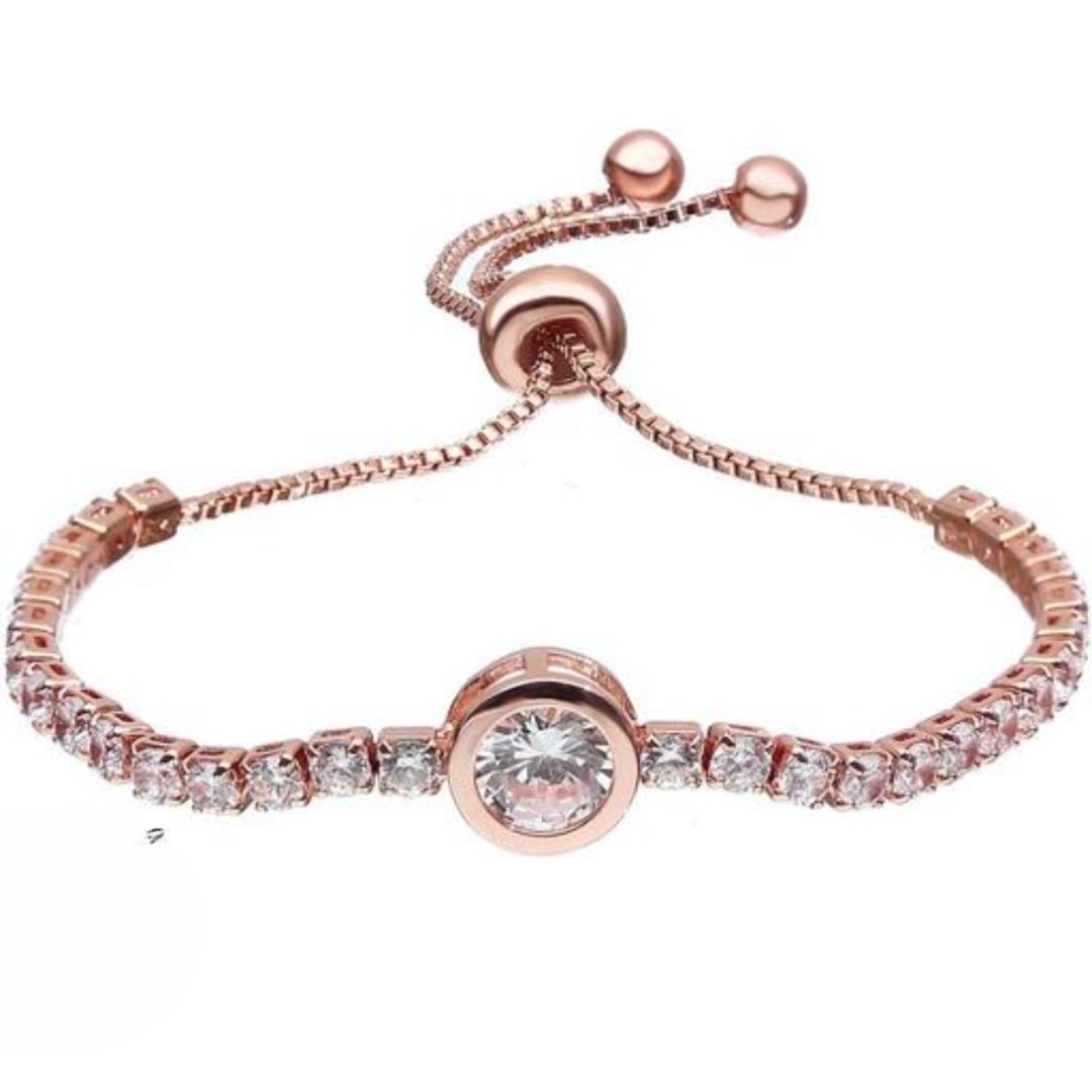 Mihi Round Tennis Bracelet
