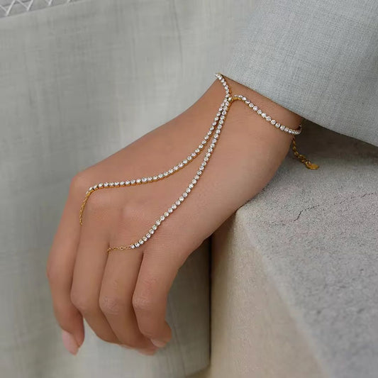 Sara Tennis Hand Chain