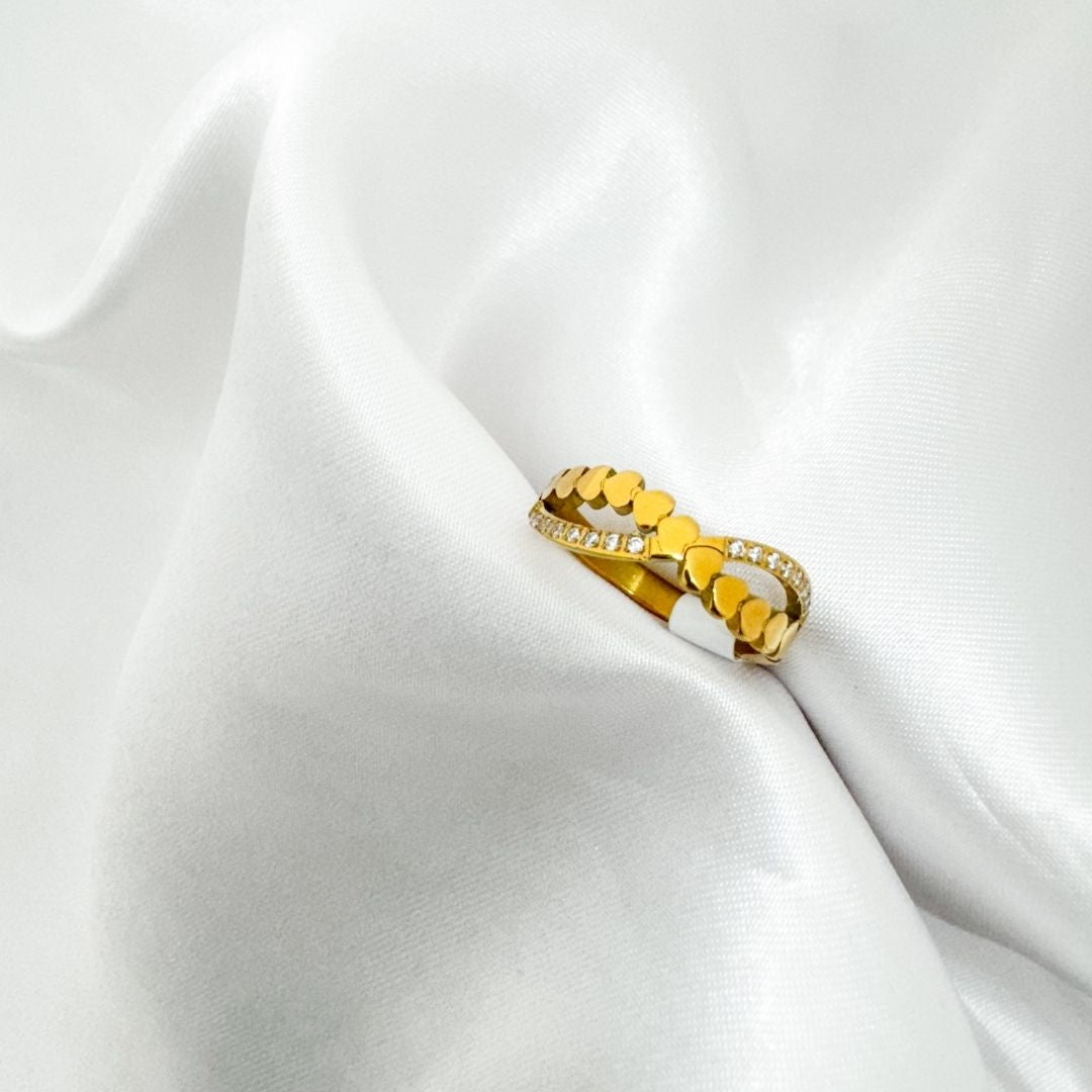 Asymmetric Hearts RIng