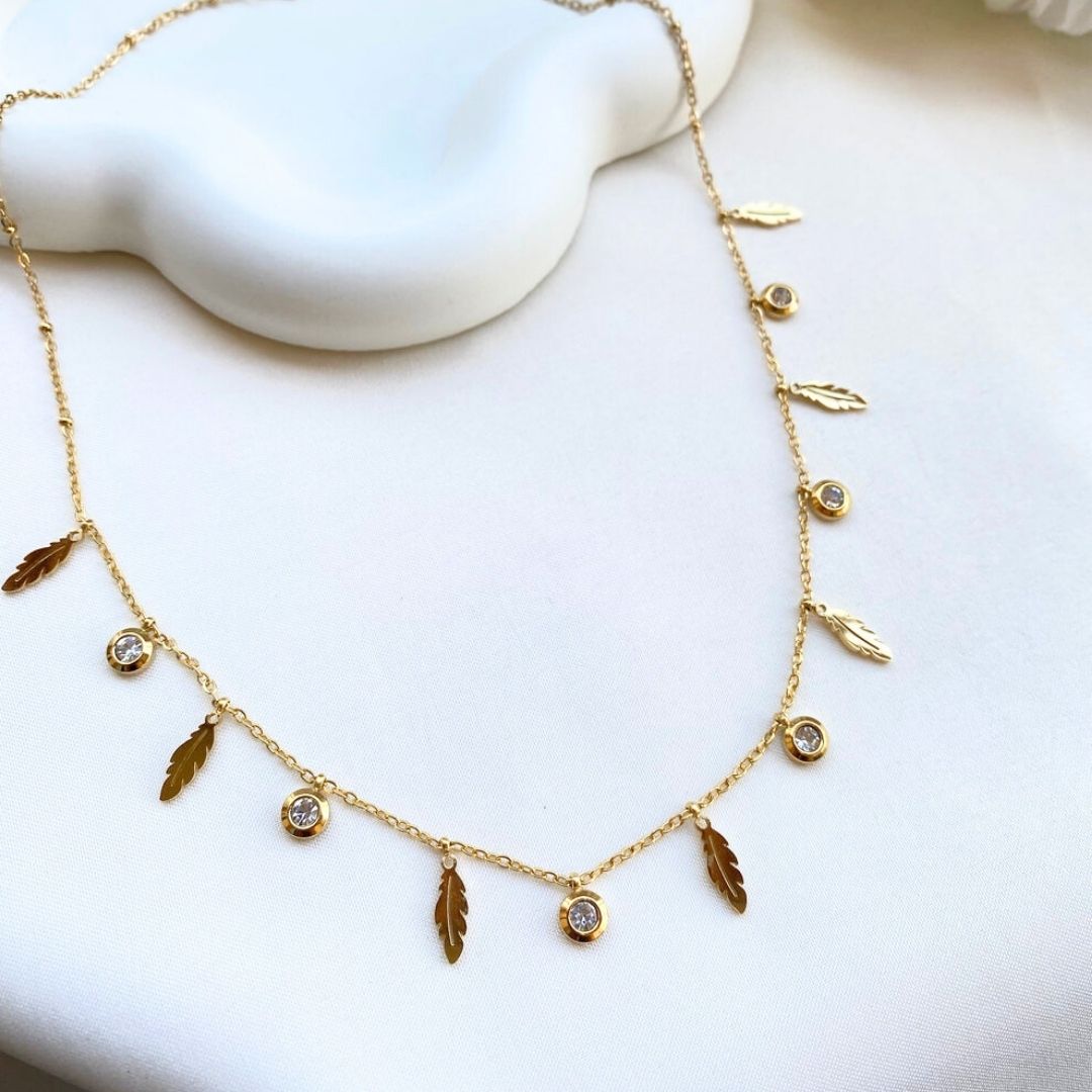 Leaves Charm Necklace