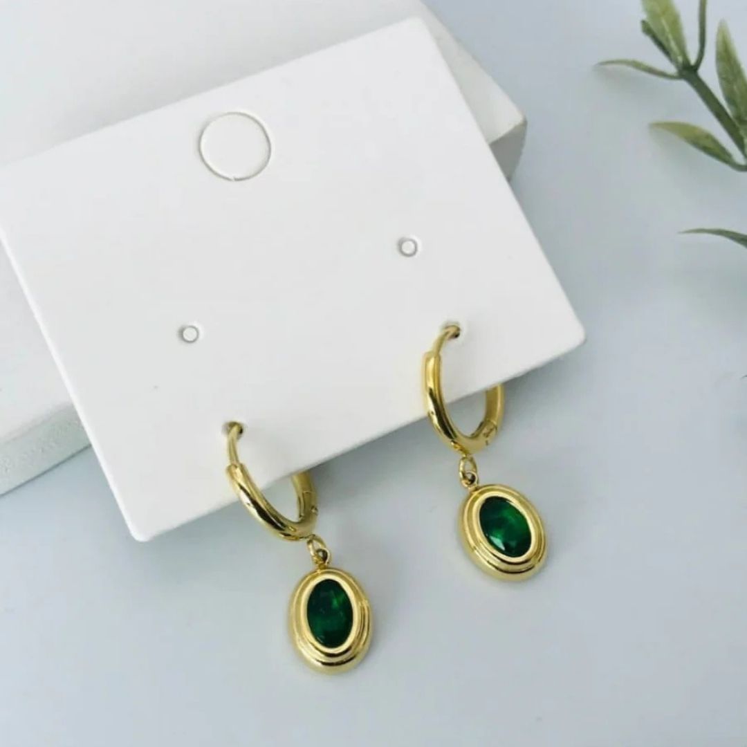 Emerald Drop Earrings