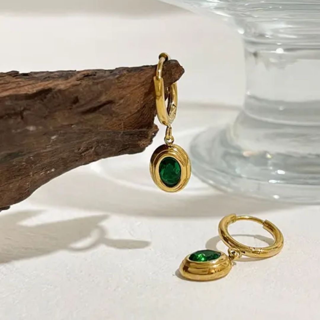 Emerald Drop Earrings