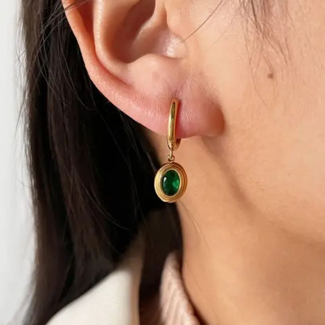 Emerald Drop Earrings
