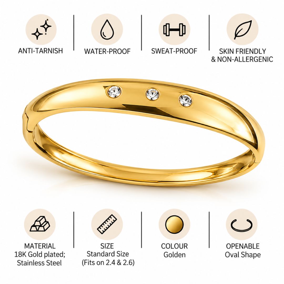 Zirconia Bangle Bracelet