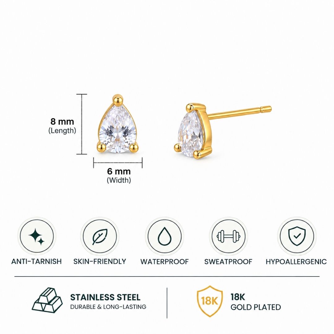 Waterdrop Solitaire Earrings