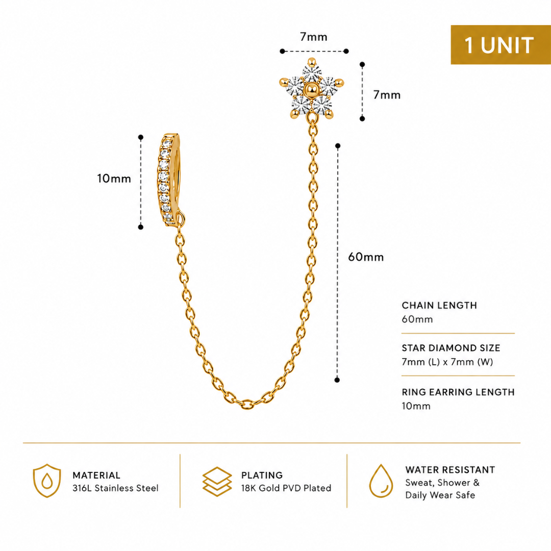 Blossom Chain Earring