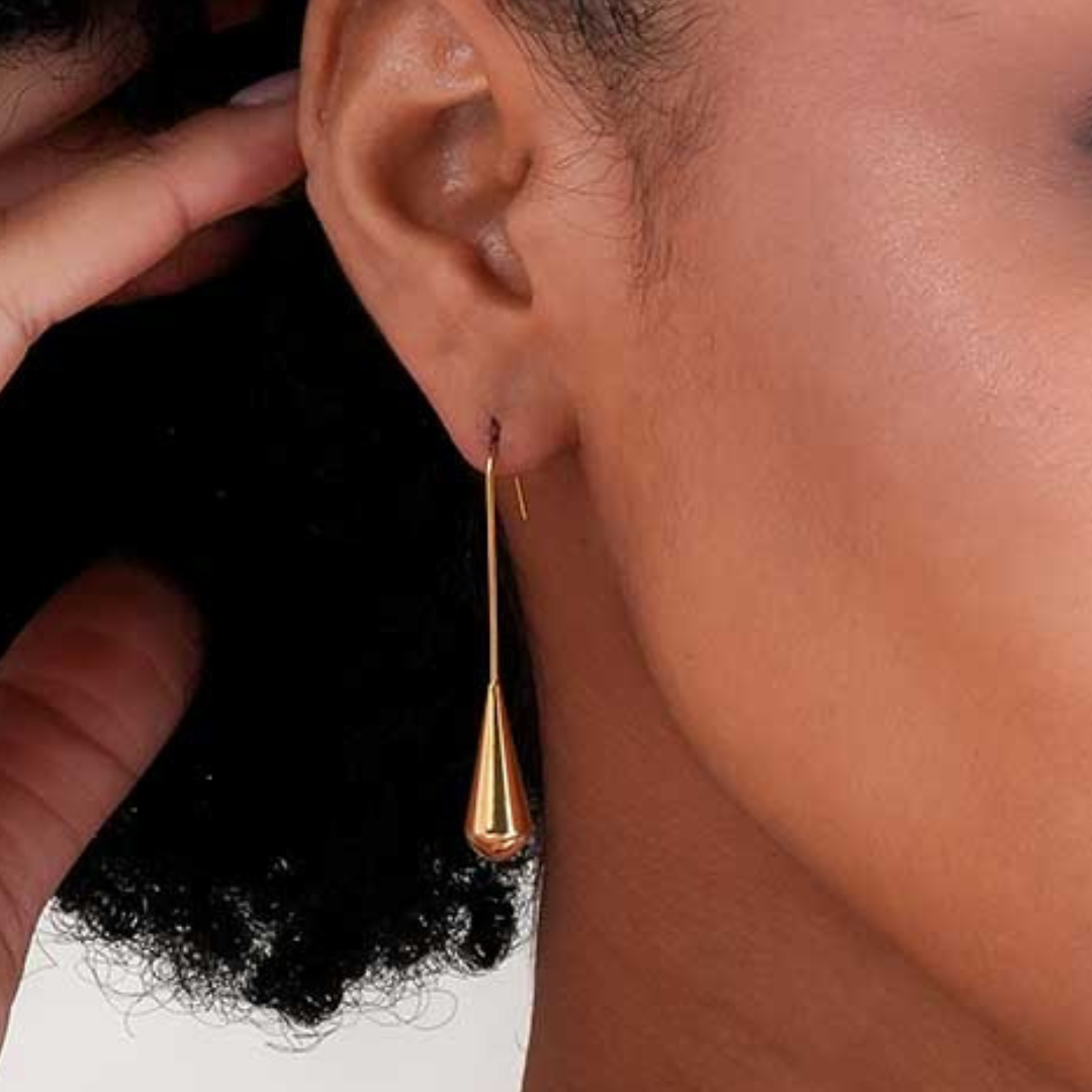 Lily Gold Drop Earrings