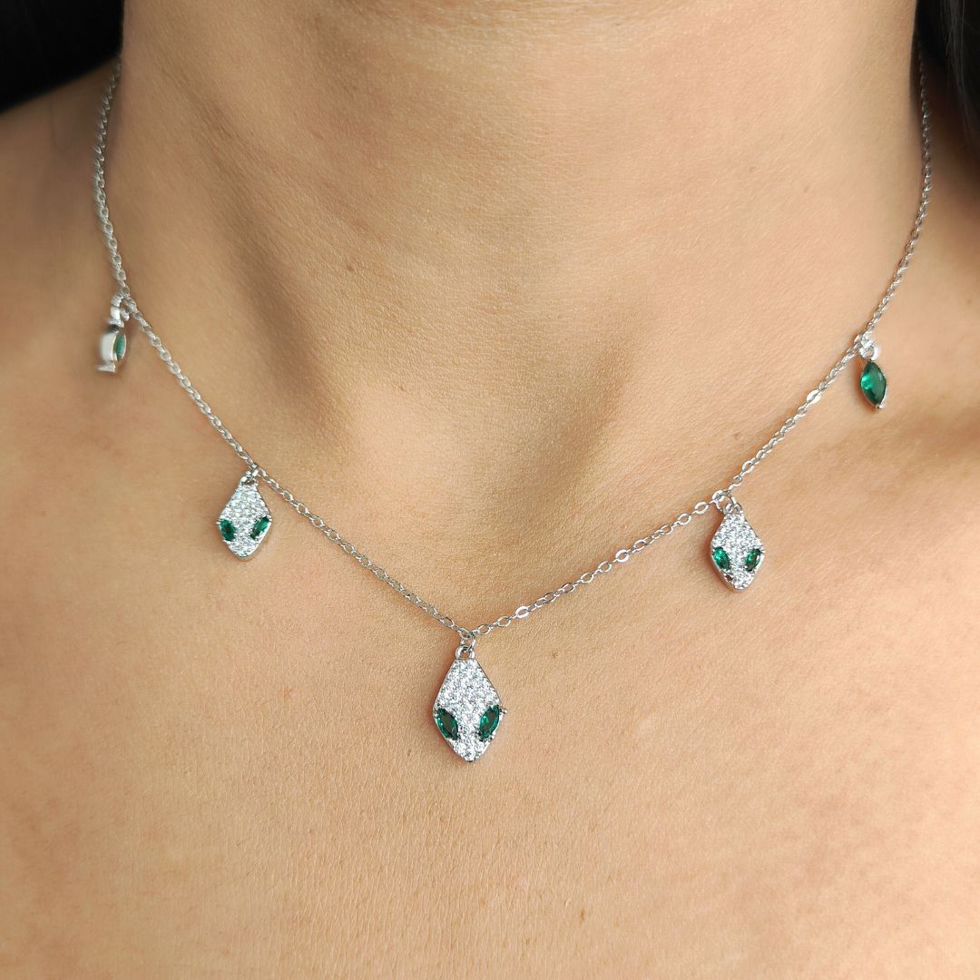 Serpent Charms Necklace Set