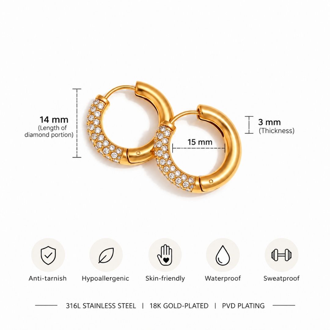 Honey Luxe Hoops Earrings