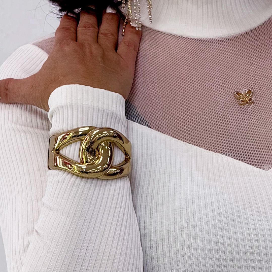 Golden Knot Chunky Bracelet