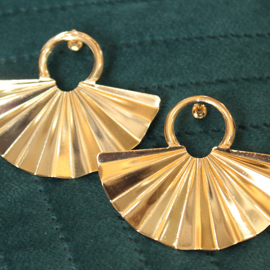 Scolloped Geometric Earrings (ER112)