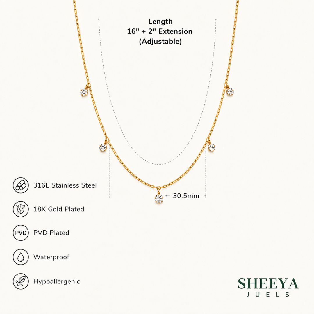 Shabnam Drop Necklace