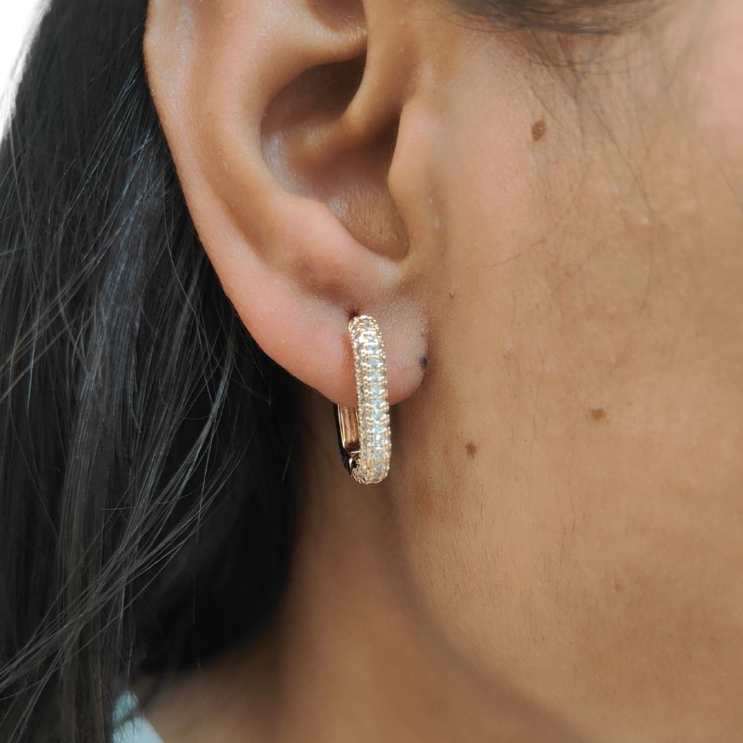 Urban Gleam Hoops Earrings