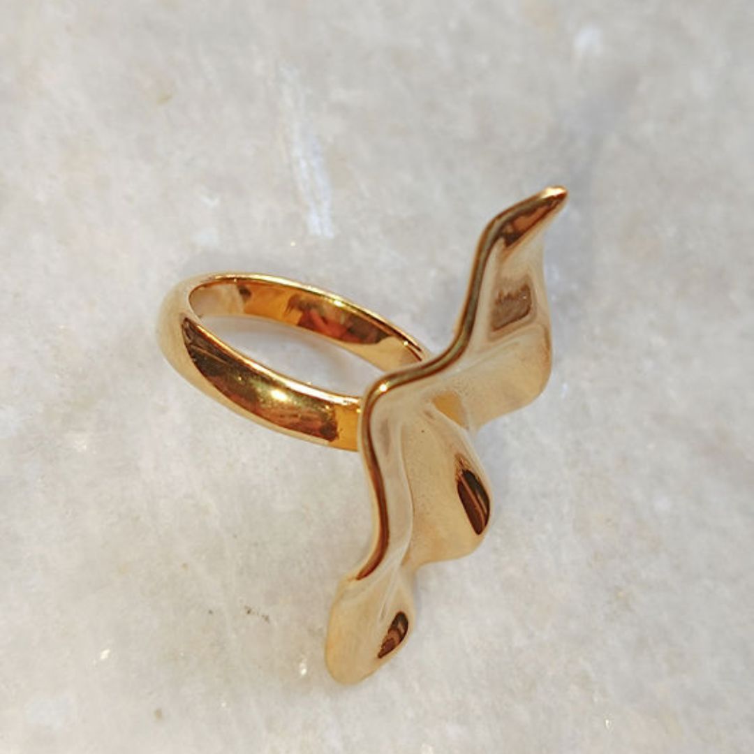 Golden Petal Ring