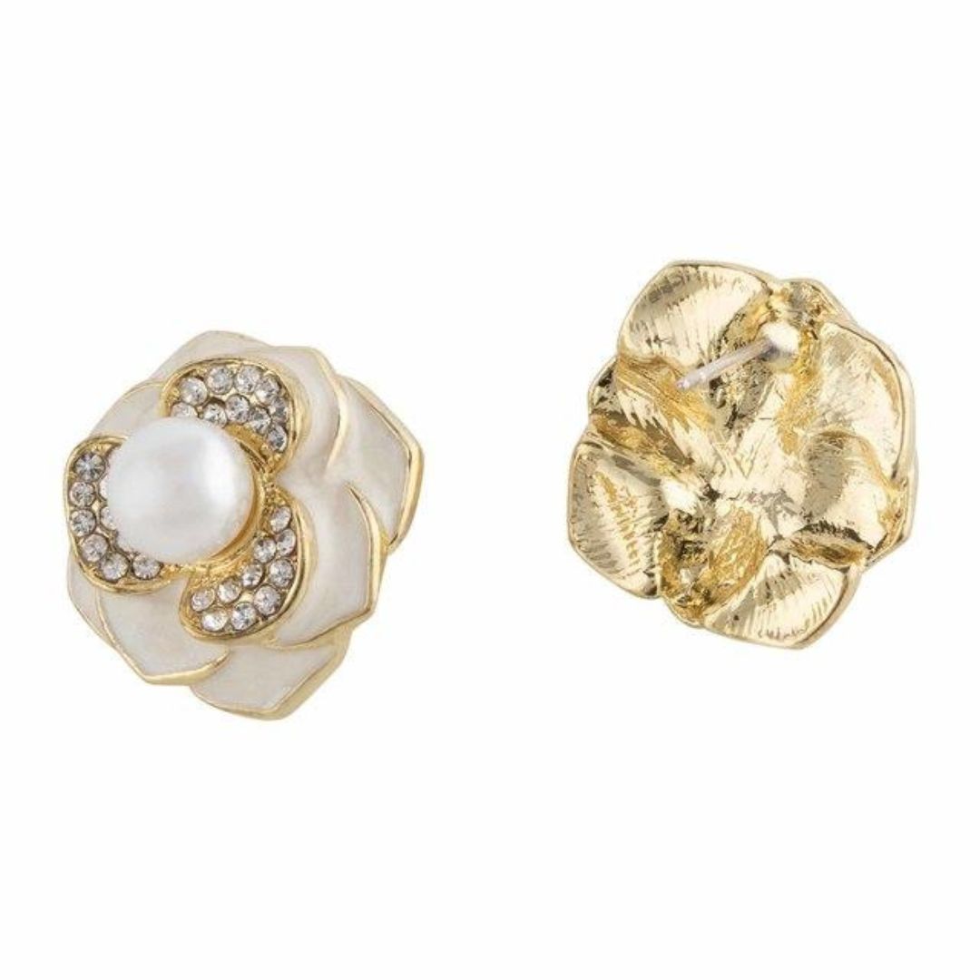 Rose Pearl Earrings (ER148)