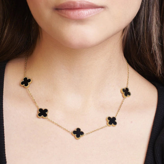 Black Clover Anti-tarnish Necklace