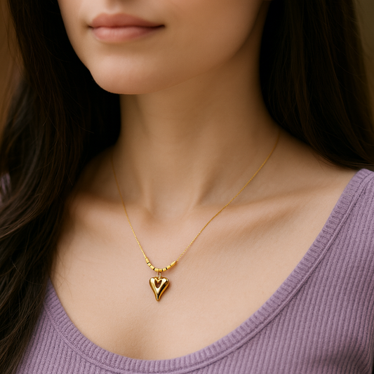 Beaded Heart Necklace