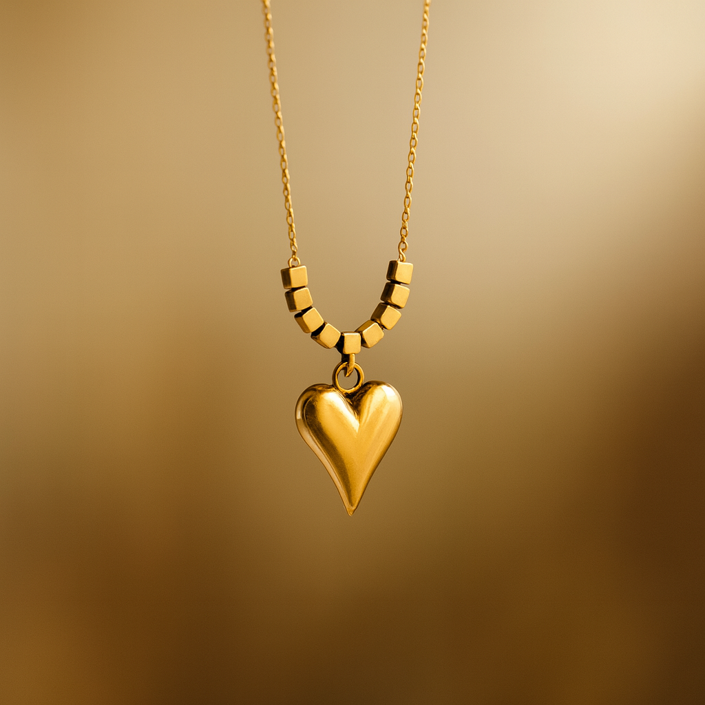 Beaded Heart Necklace