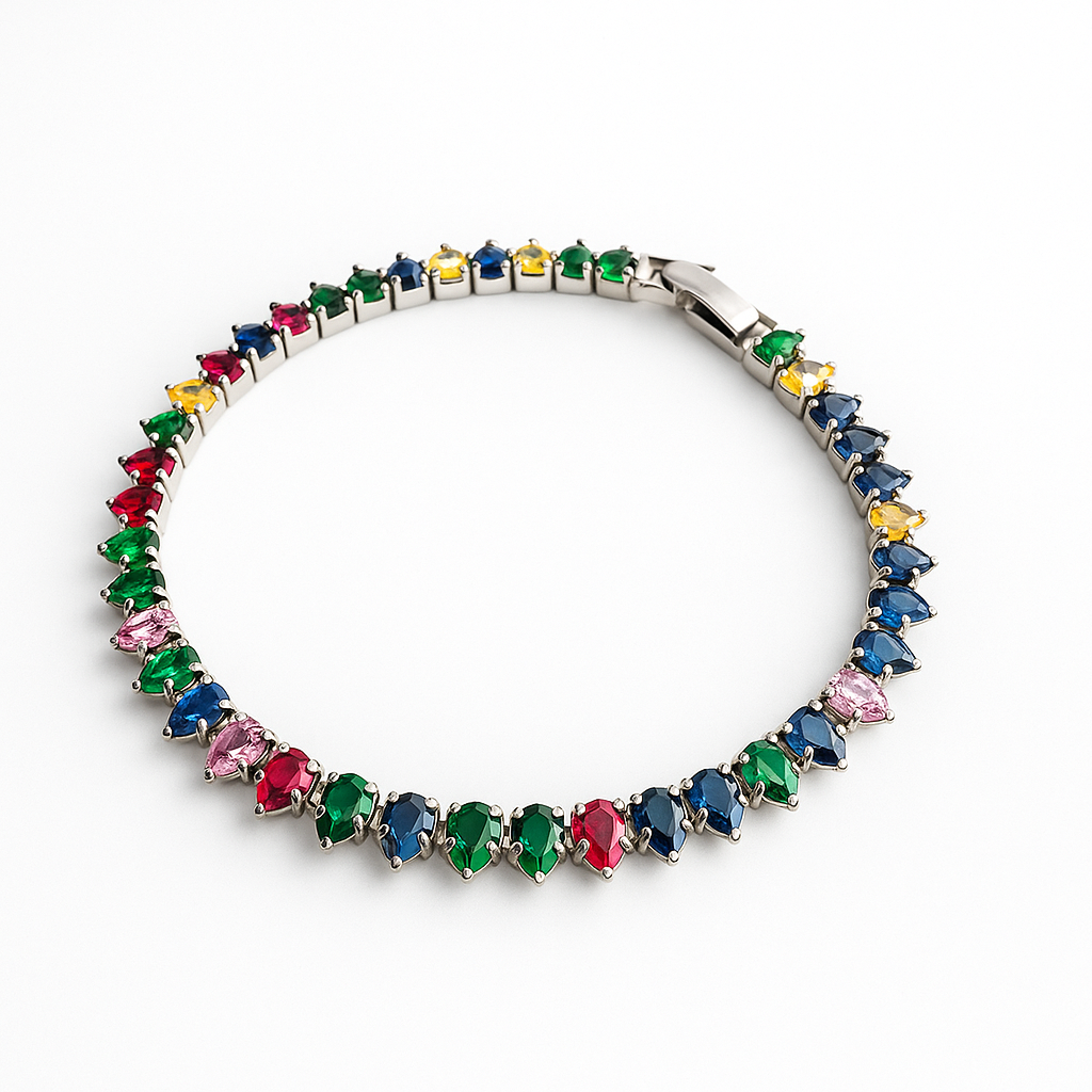 Multicolour Tennis Bracelet