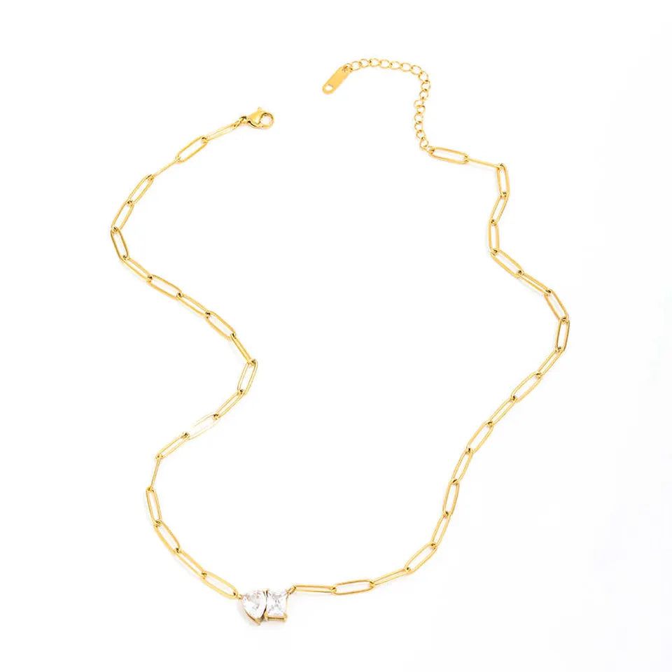 Double Stone Necklace