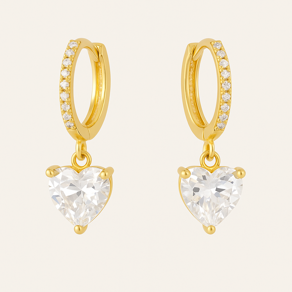 Heart Blink Hoops Earrings
