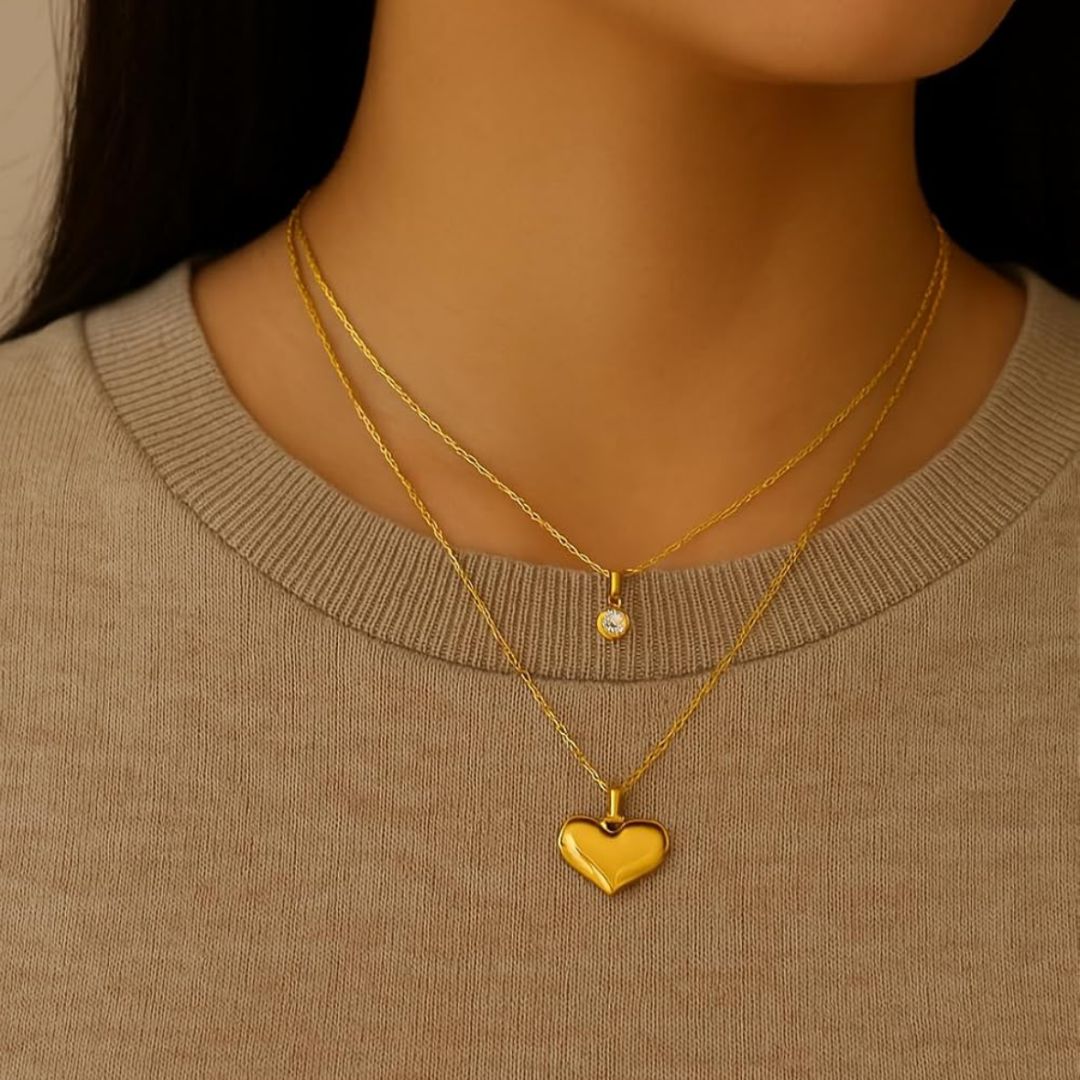 Heart Duo Necklace