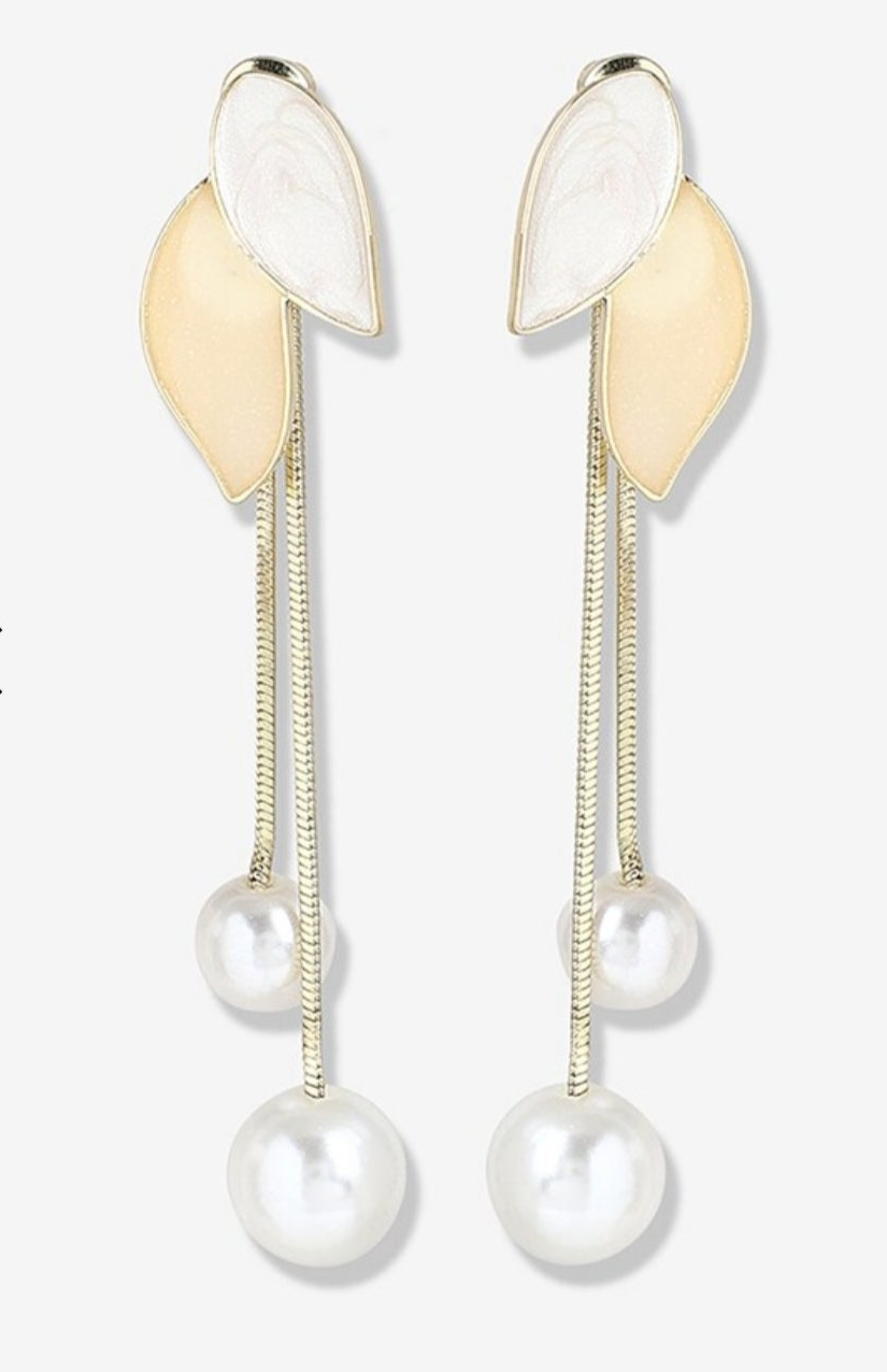 Two in 1 Pearl Dangler Earrings (ER166)