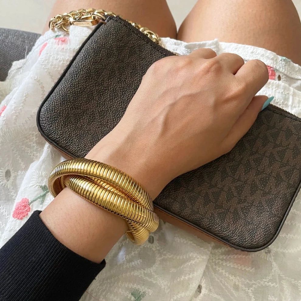 Triple Layer Golden Bracelet