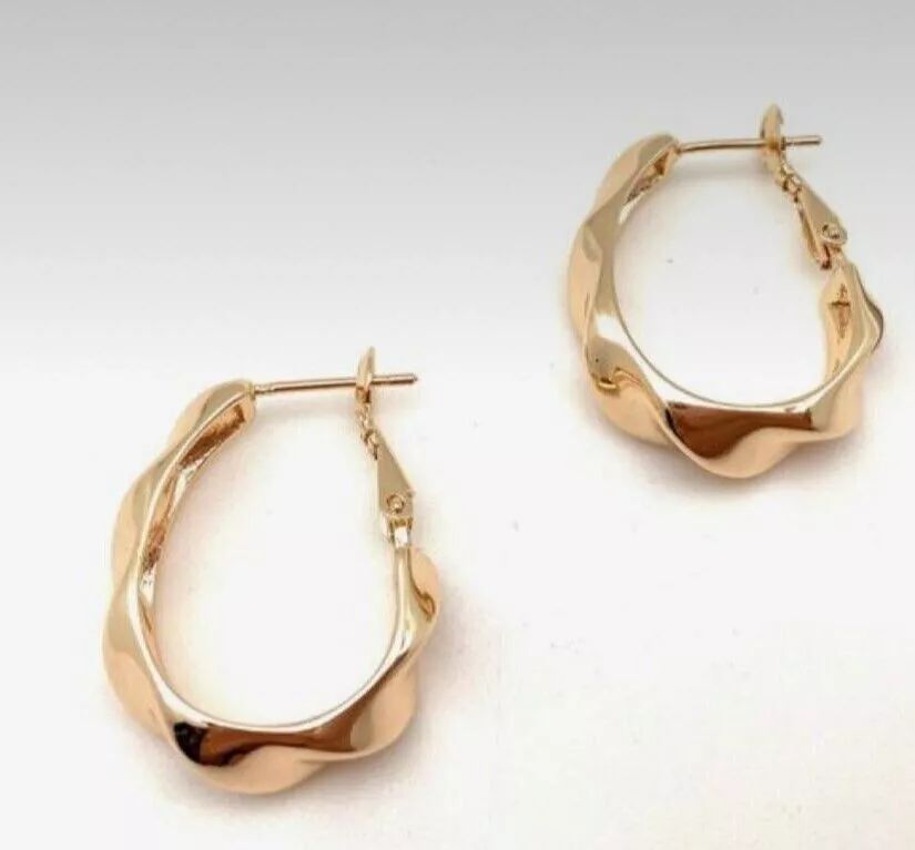 Irregular Geometric Anti-tarnish Hoops (ER160)
