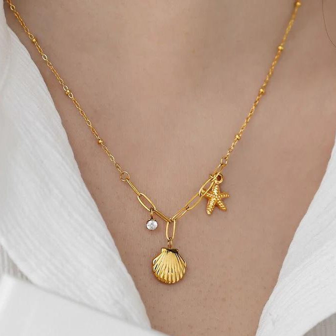 Seashell Charm Necklace
