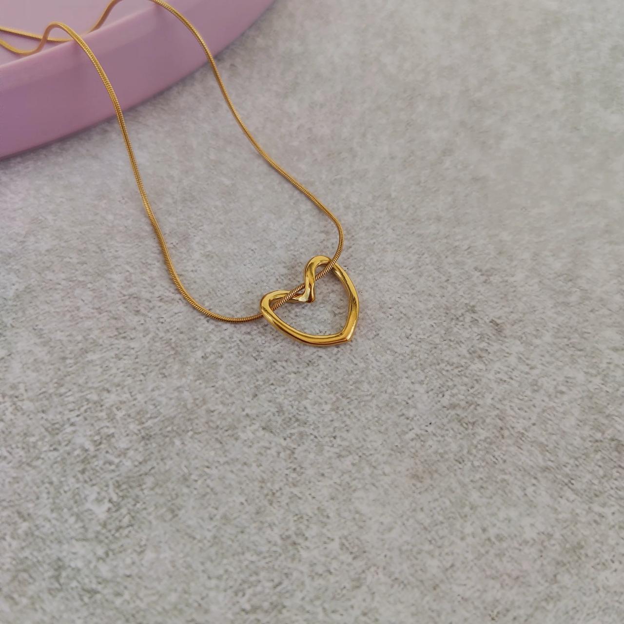 Open Heart Necklace