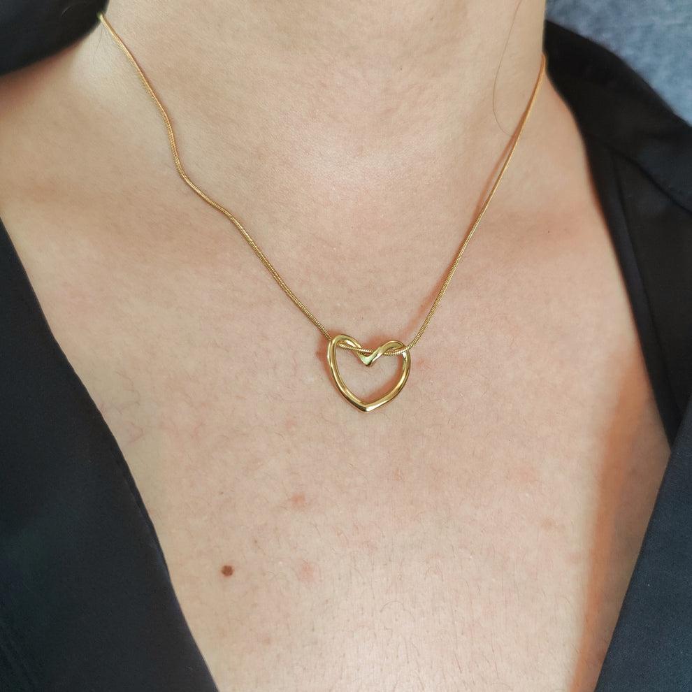 Open Heart Necklace