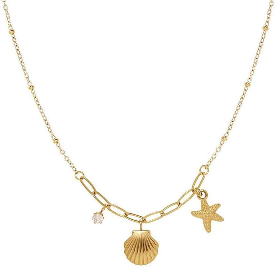 Seashell Charm Necklace