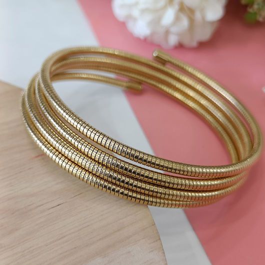 Gold Spiral Bracelet