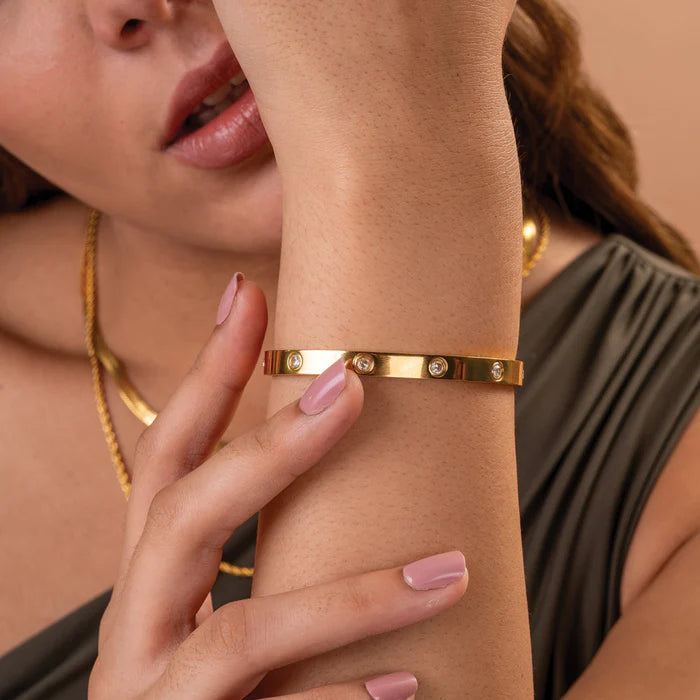 Jaha Golden Crystal Bracelets