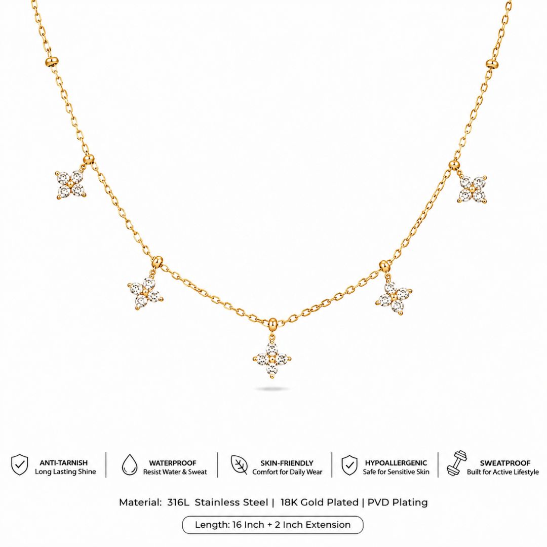 Golden Flutter Necklace