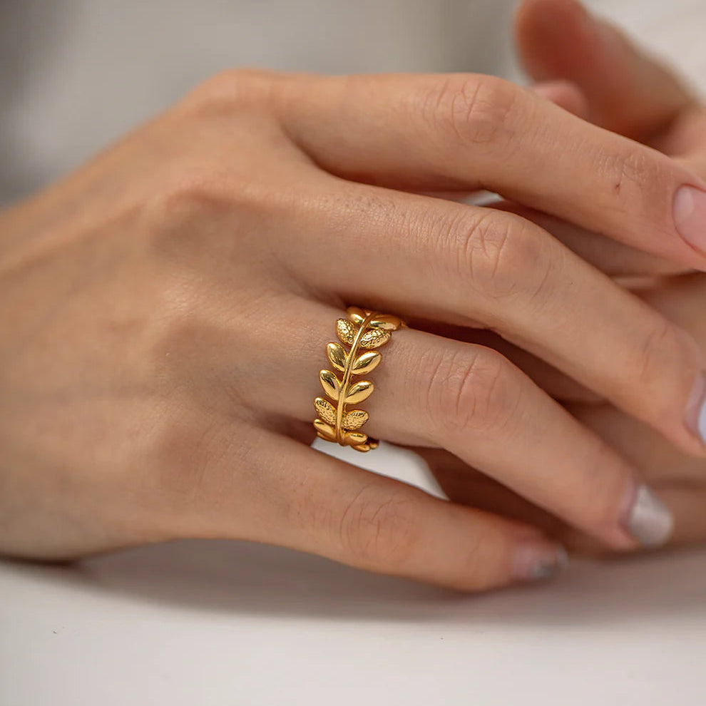 Golden Fern Ring