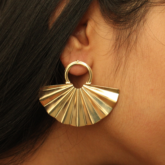 Scolloped Geometric Earrings (ER112)