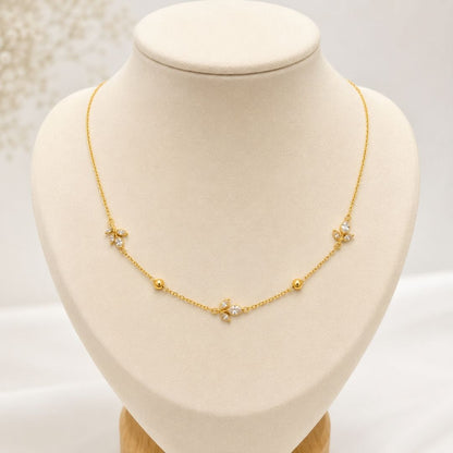 Bahaar Leaf Station Necklace