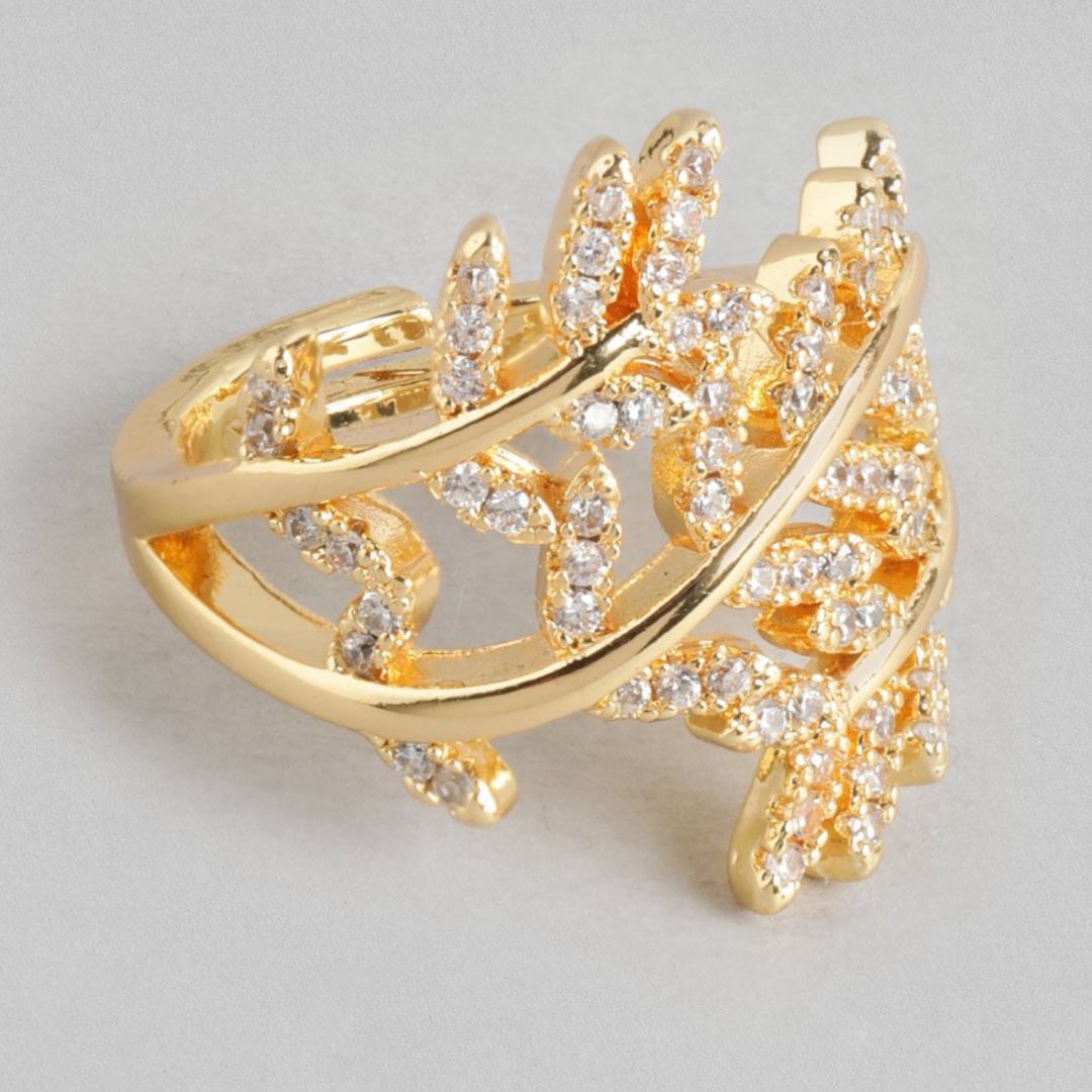 Celeste Leaf Ring