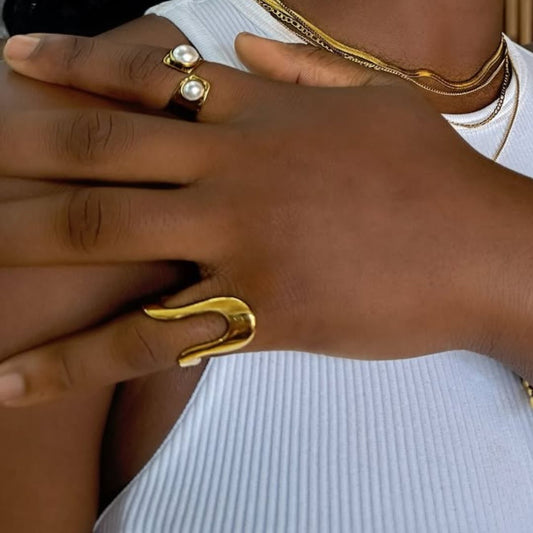 Molten Curve Ring