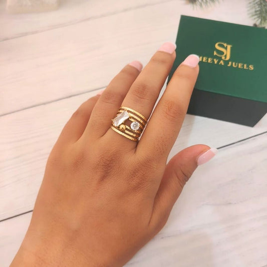 Double Stone Ring