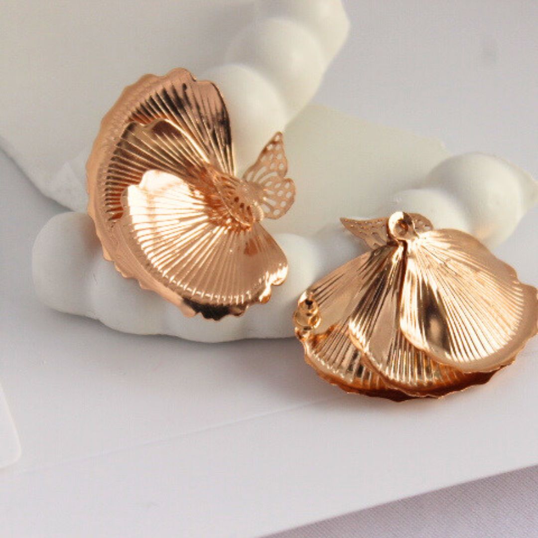 Red Feathers Earrings (ER150)