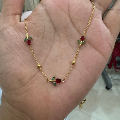 Golden Tulip Station Necklace