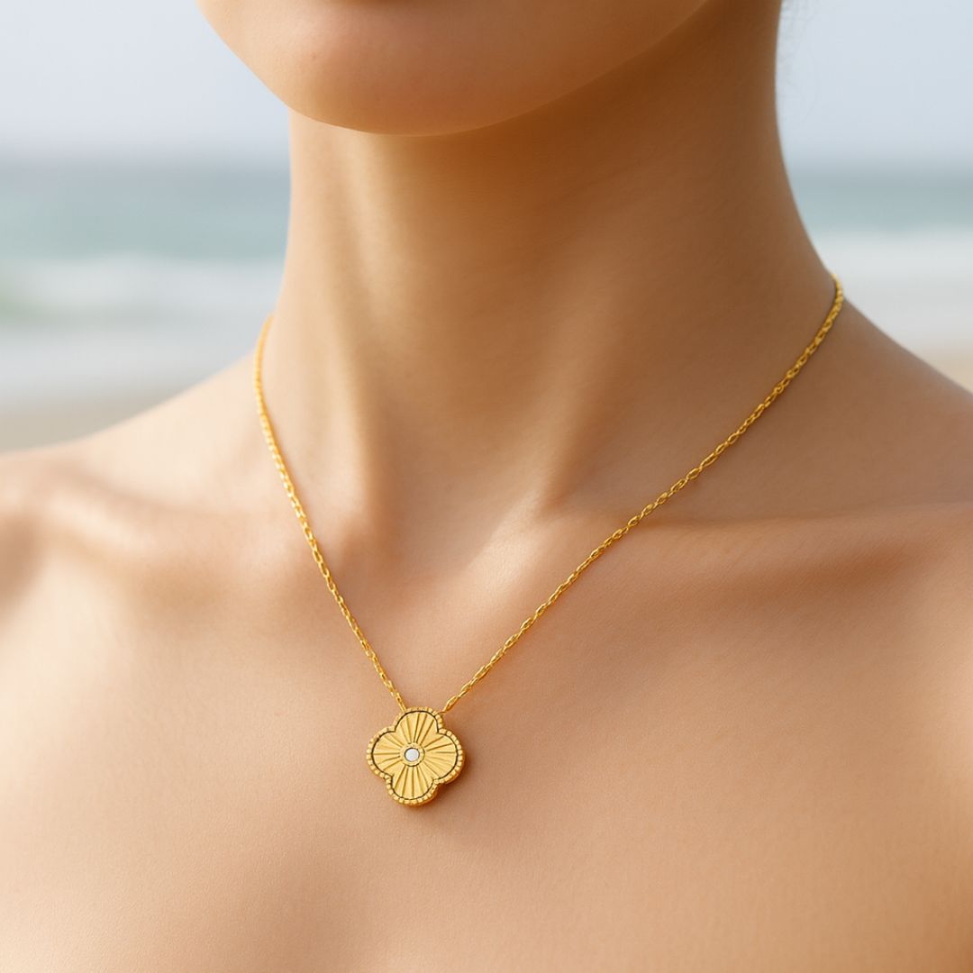 Crystal Clover Necklace