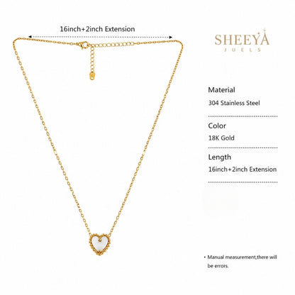 Chandni Reversible Heart Necklace