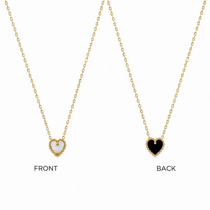 Chandni Reversible Heart Necklace