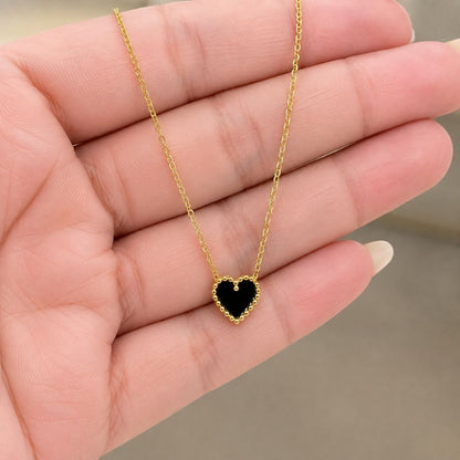 Chandni Reversible Heart Necklace