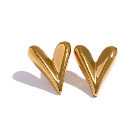 Big Hearts Anti-tarnish Earrings (ER135)