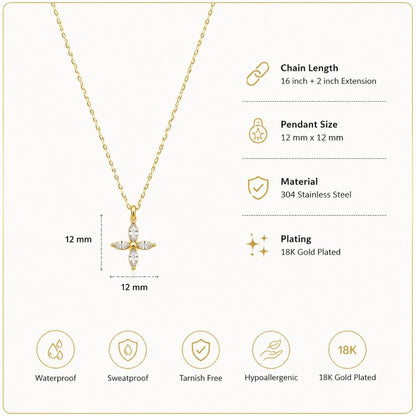 Taara Cross Necklace